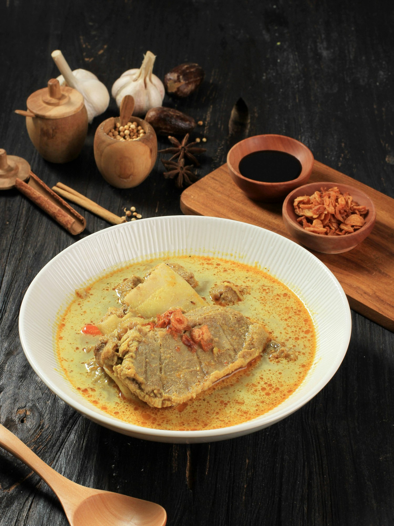 Gulai Kambing is Indonesia Traditional Mutton Curry Soup.